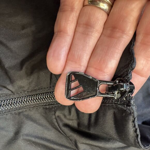 Vintage 90s Adidas Black Windbreaker Track Jacket - Women’s Medium - Picture 9 of 12